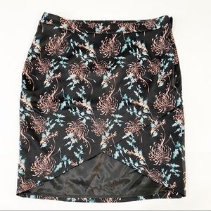 Mark. Floral Faux Wrap High Low Skirt Size XXL
